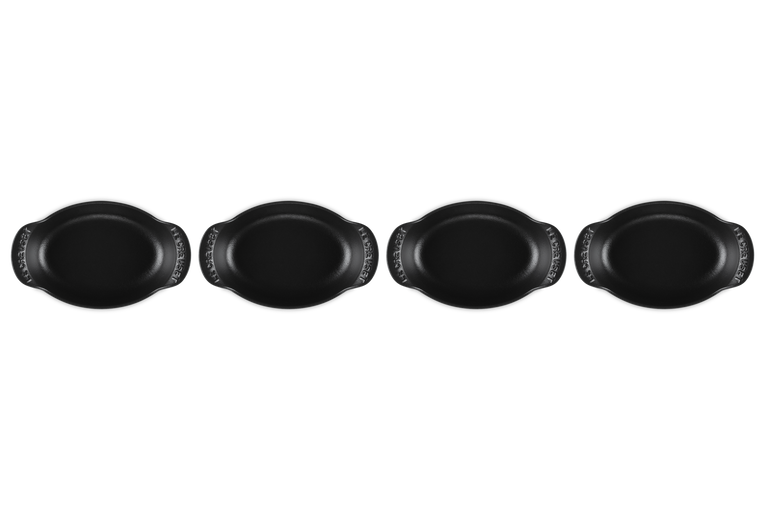 Cast Iron Gourmand Set of 4 Mini Oval Bakers