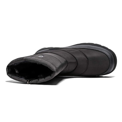 (Limited Time 70% Discount Event) Men's 2024 Winter New Style WarmWaterproof Non-Slip Puncture-Resistant One-Step Snow Boots Orthopedic Ankle Support Wide Toe Arch Support Hiking Boots