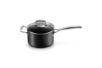 Toughened Non-Stick Saucepan with Glass Lid and Helper Handle