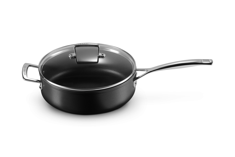 Toughened Non-Stick Saute Pan with Glass Lid