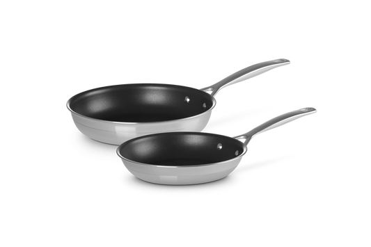 3-ply Stainless Steel Non-Stick 2-piece Frying Pan Set