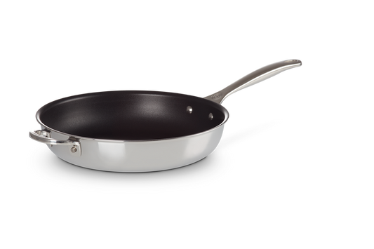 Signature Stainless Steel Non-stick Deep Frying Pan with Helper Handle