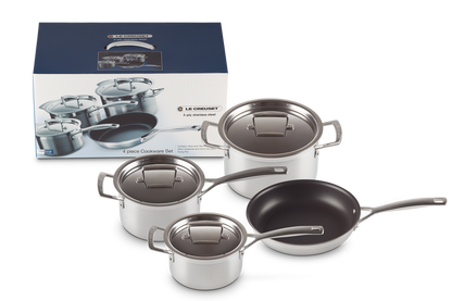 3-ply Stainless Steel 4-piece Cookware Set