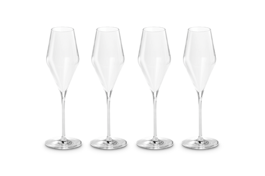 Set of 4 Sparkling Wine Glasses