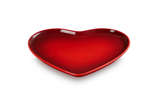 Stoneware Heart Serving Platter
