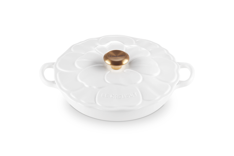 Cast Iron Petal Shallow Casserole