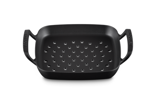 Cast Iron BBQ Outdoor Square Grilling Basket