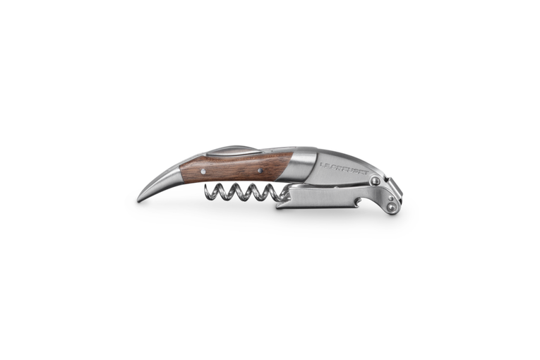 Premium Waiter's Corkscrew with Black Walnut Wood Handle