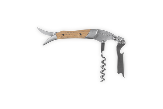Premium Waiter's Corkscrew with Oak Wood Handle