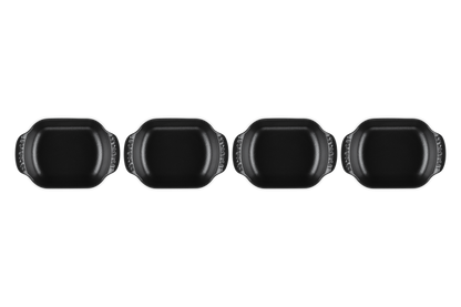 Cast Iron Gourmand Set of 4 Mini Rectangular Bakers