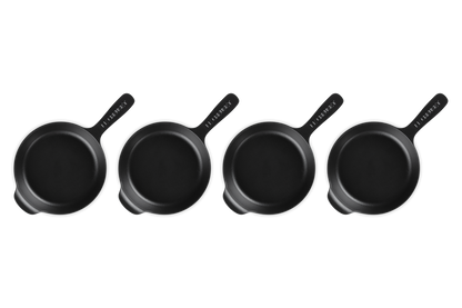 Cast Iron Gourmand Set of 4 Mini Skillets