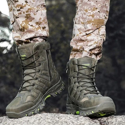 (⏰Limited Time Discount 49% off) Men's Lightweight  Breathable Durable Anti-slip Hiking Boots Combat Army Boots Work Boots