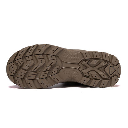 Men's Anti-Sprain Military Tactical Work Boots Waterproof Non-Slip Anti-Puncture Hiking Boots