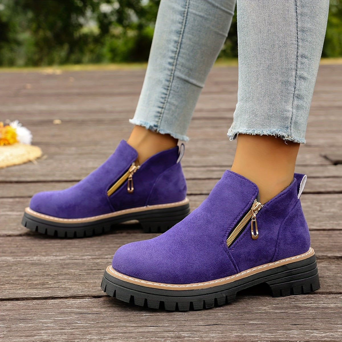 🔥Last Day Promotion 50% OFF - Women's Chunky Platform Ankle Boots