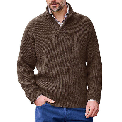 Men's Cashmere Casual Solid Color Sweater