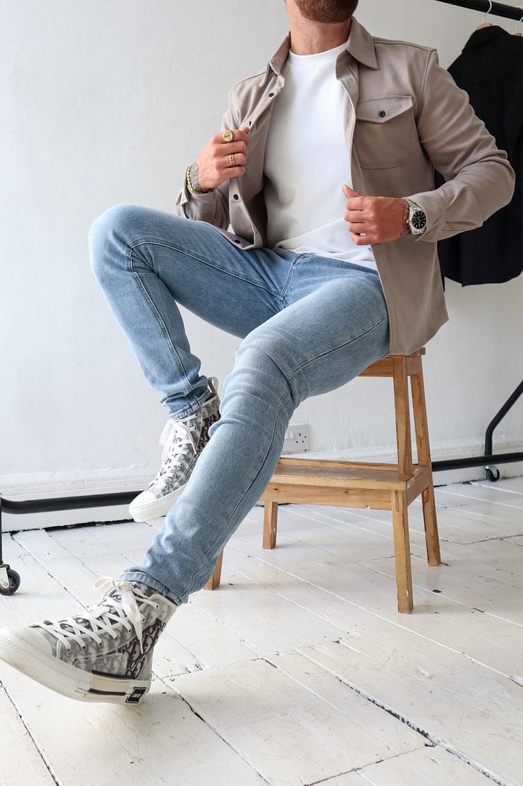 Men's Button Down Shirt Jacket (Buy 2 Free Shipping)