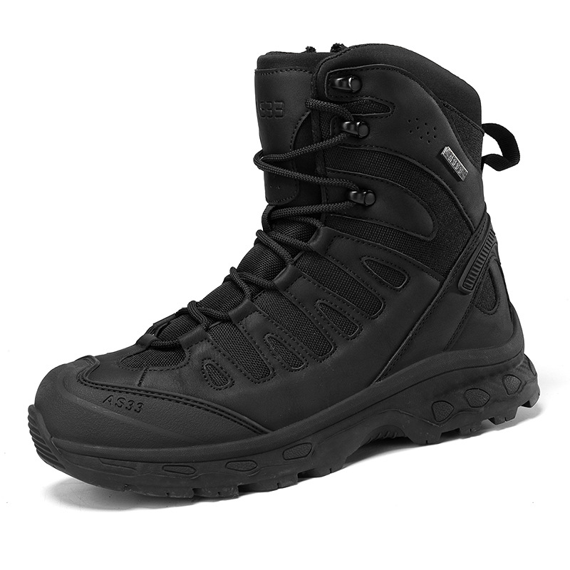 Men's Anti-Sprain Military Tactical Work Boots Waterproof Non-Slip Anti-Puncture Hiking Boots