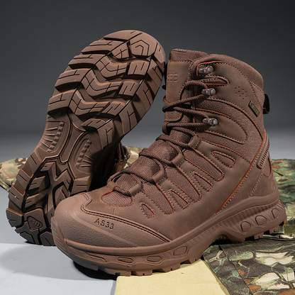 Men's Anti-Sprain Military Tactical Work Boots Waterproof Non-Slip Anti-Puncture Hiking Boots