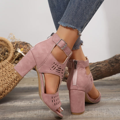 🔥Last Day Promotion 50% OFF - Women's Retro Stacked Heeled Orthopedic Sandals